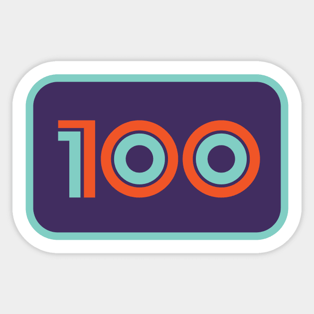 100 Mile Trail and Ultra Running Purple Sticker by PodDesignShop